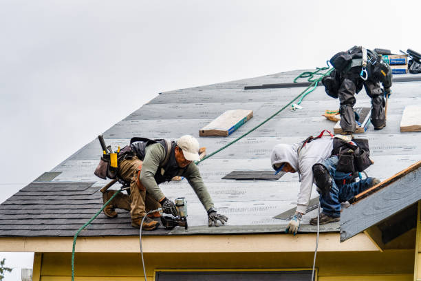 Professional Emergency Roof Repair technician working in Pittstown, NJ
